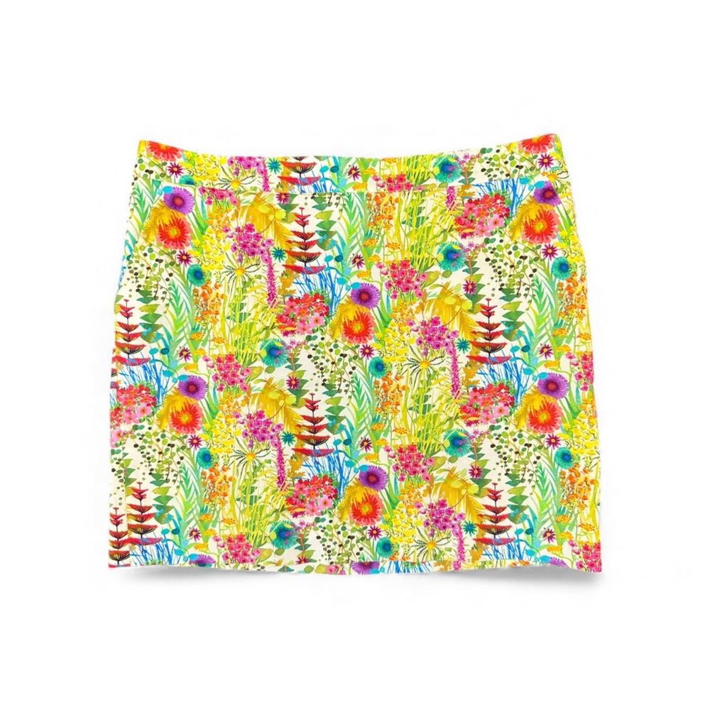J. Crew Liberty Vibrant Art Floral Spring Cottagecore Mini Skirt - Multicolor